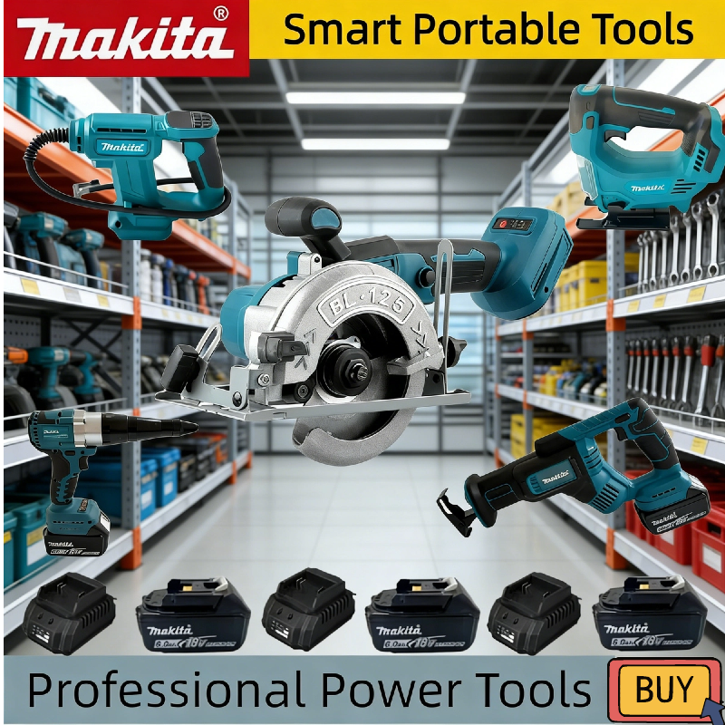 Power Tools Set - Makita Cordless 18V Power Tool Set: