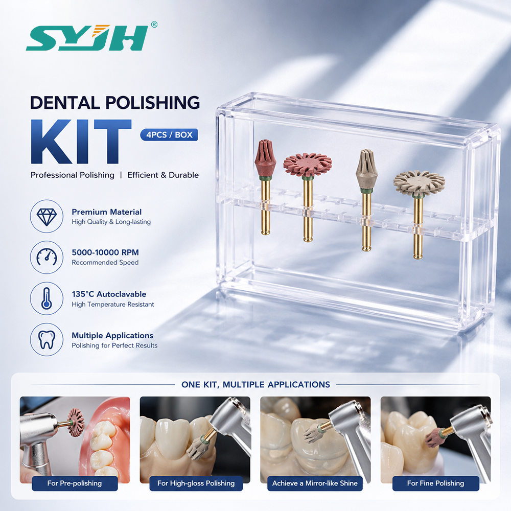 Rotary Tool Kit - 4Pcs Dental Composite Polishing Disc Kit