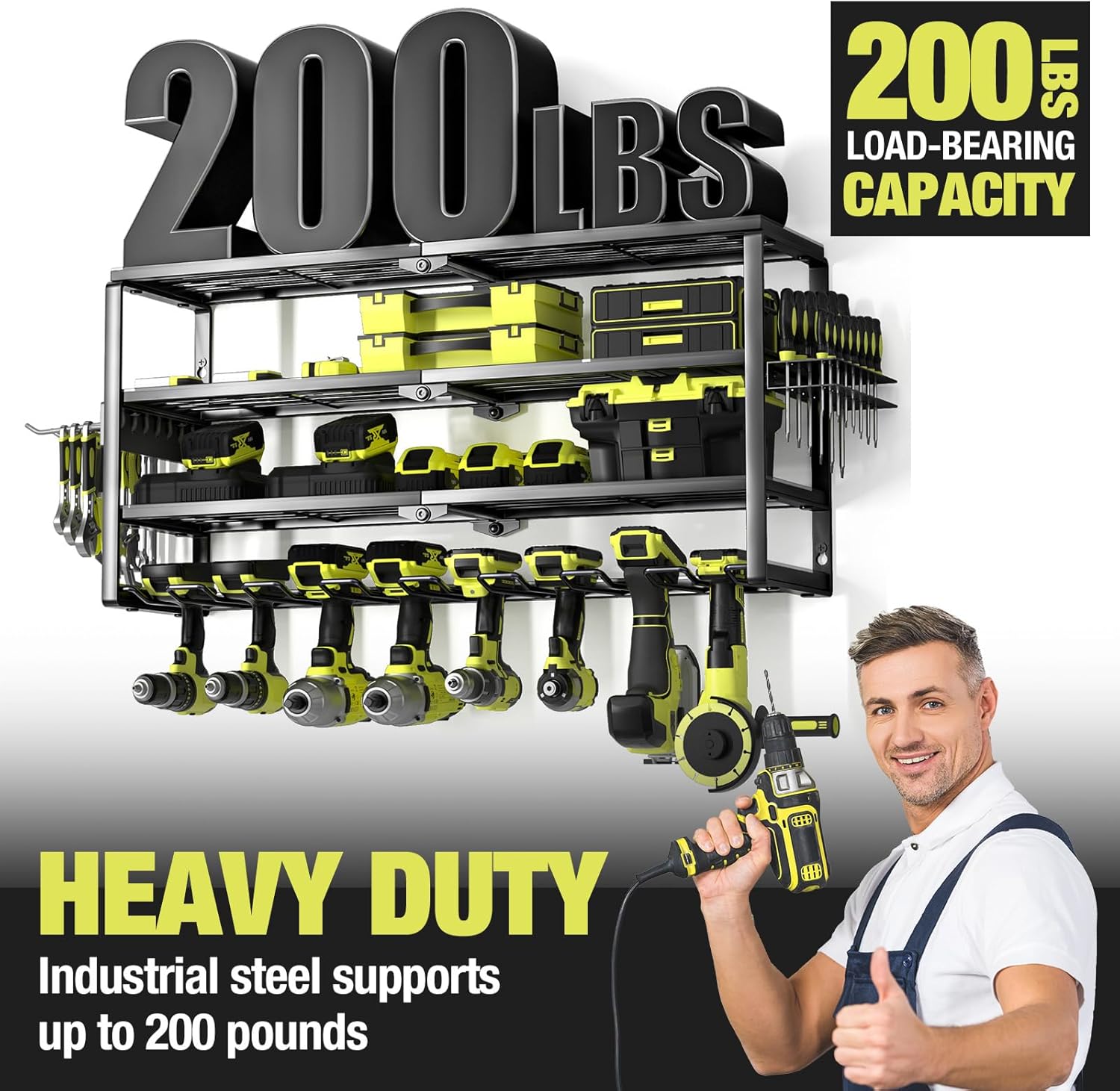 4 Layer Wall Mount Power Tool  - Power Tools Toolstation recensione e prezzo