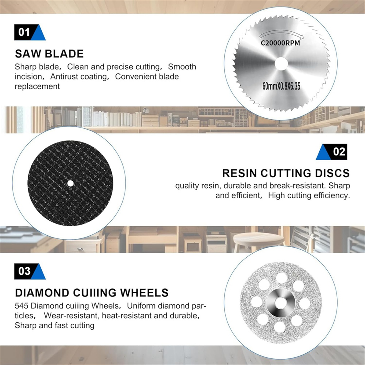 AA98 45Pcs Cutting Wheel Kit f - Rotary Tool Kit recensione e prezzo