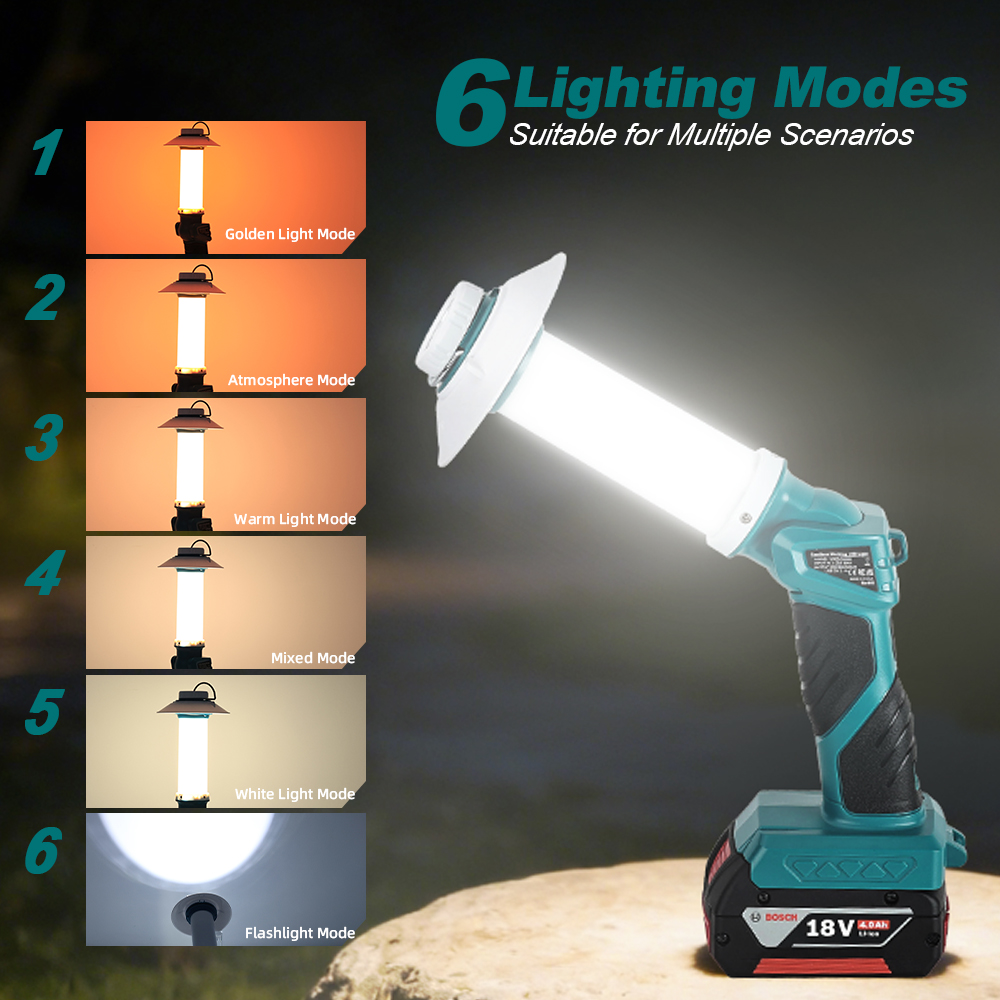 6 Modes Camping LED Flashlight - Power Tools Zoom recensione e prezzo