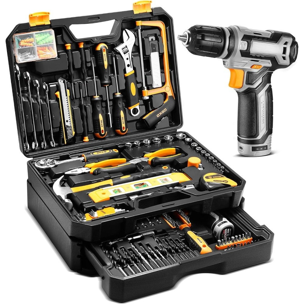 US Shipping Tool Kit Box Drill - Power Tools Combo Kits recensione e prezzo