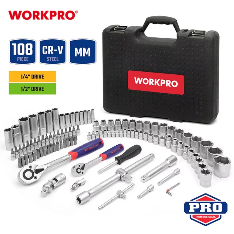 108pcs Professional Mechanics  - Power Tools Set recensione e prezzo
