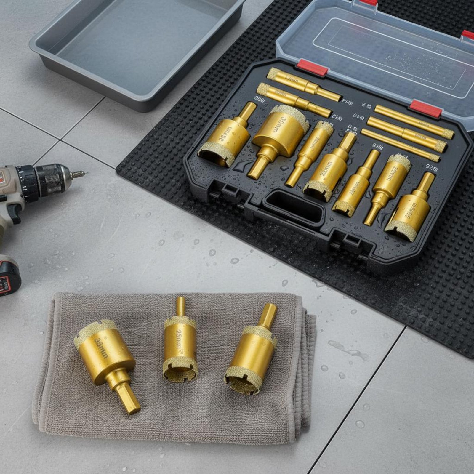 12 Pieces Brazed Crystal Drill - Power Tools Set recensione e prezzo