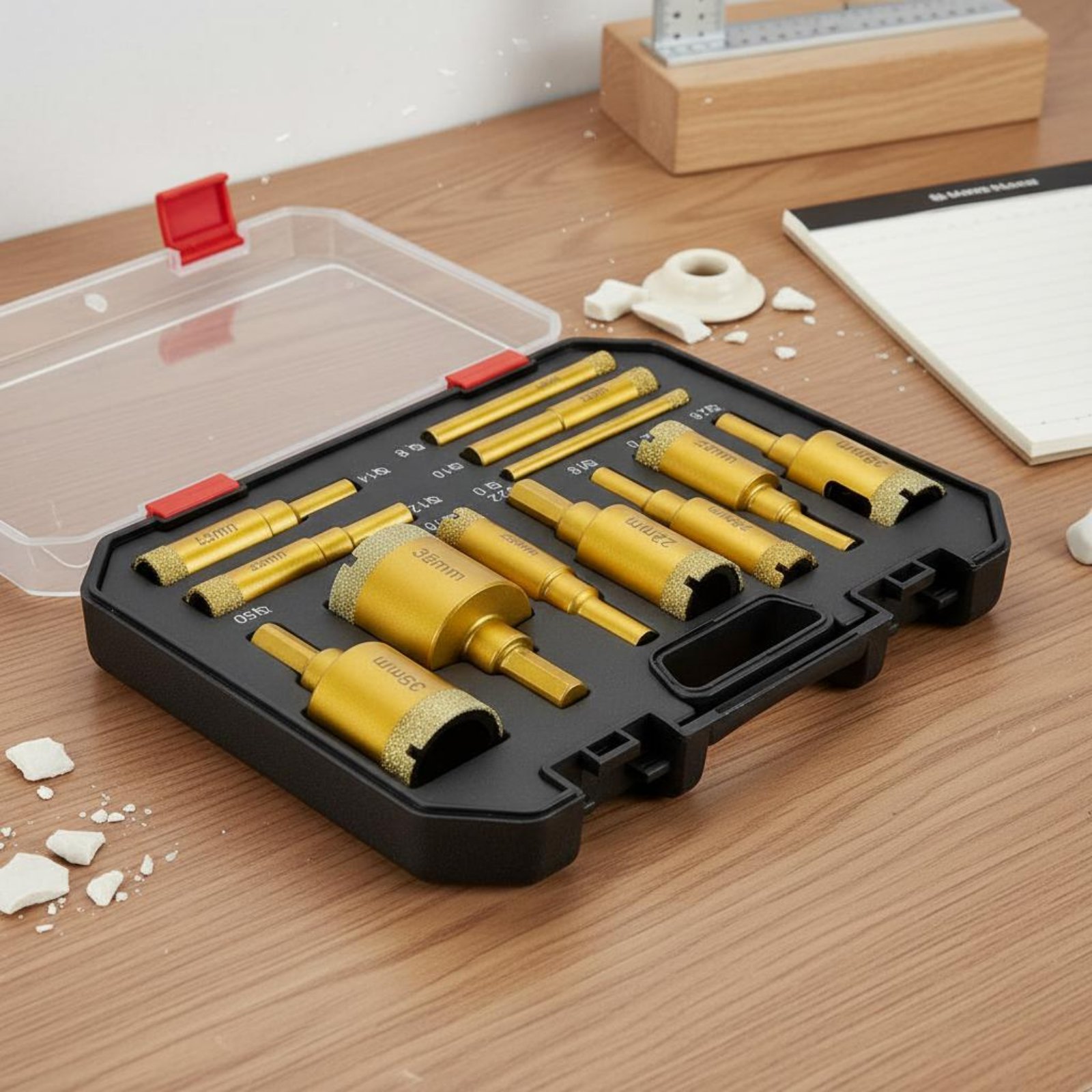 12 Pieces Brazed Crystal Drill - Power Tools Set recensione e prezzo