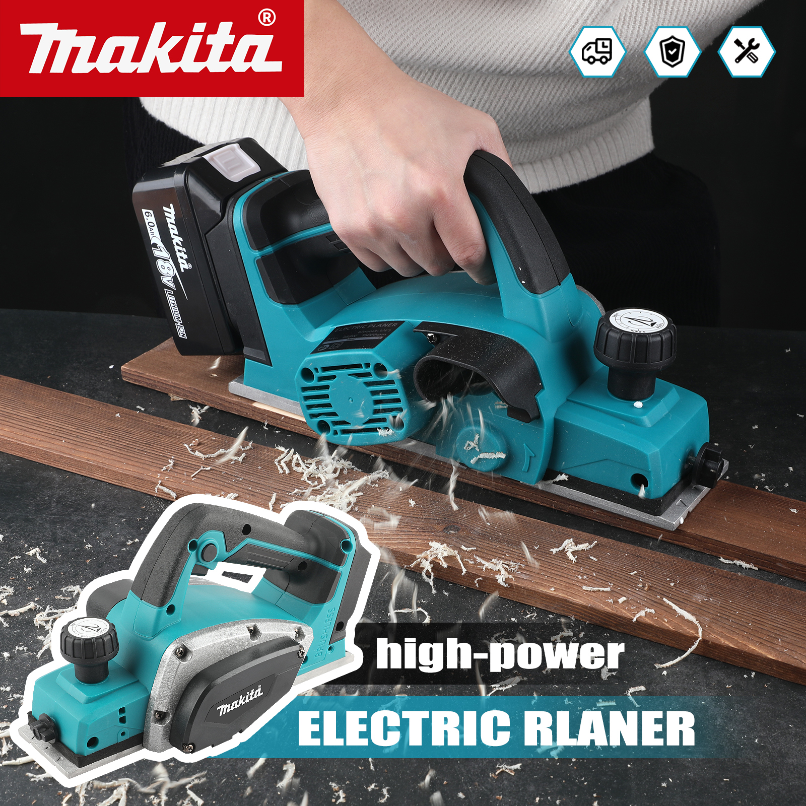Makita 18V Brushless Cordless  - Planer Handheld Electric recensione e prezzo