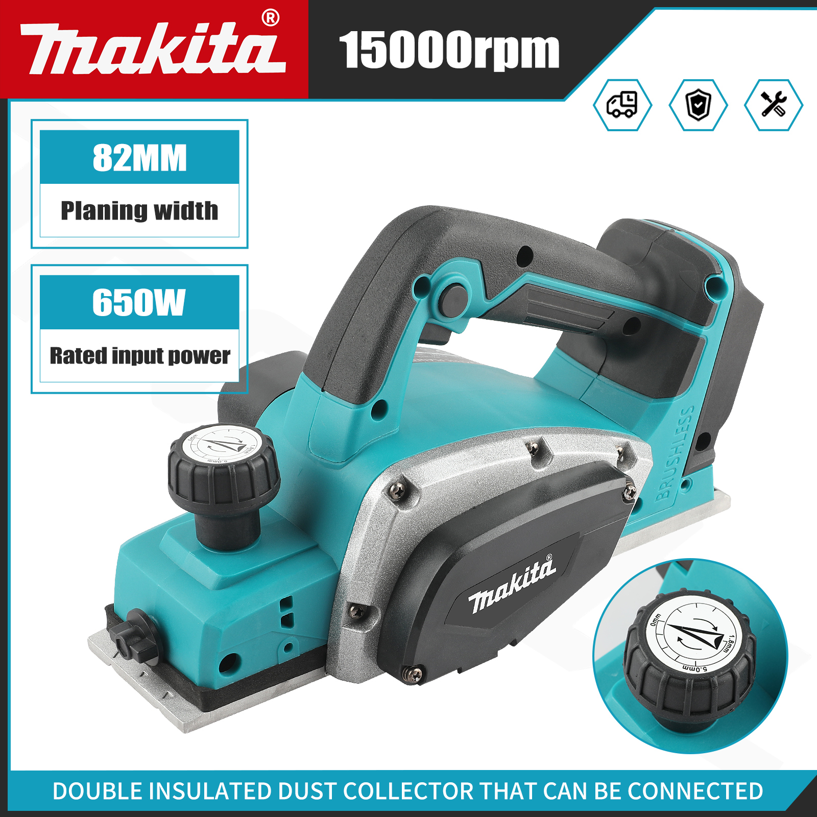 Makita 18V Brushless Cordless  - Planer Handheld Electric recensione e prezzo