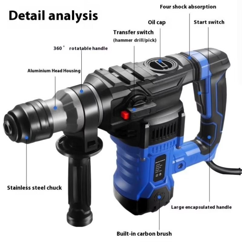1800w Power Tools Electric Ham - Power Tools Hammer recensione e prezzo
