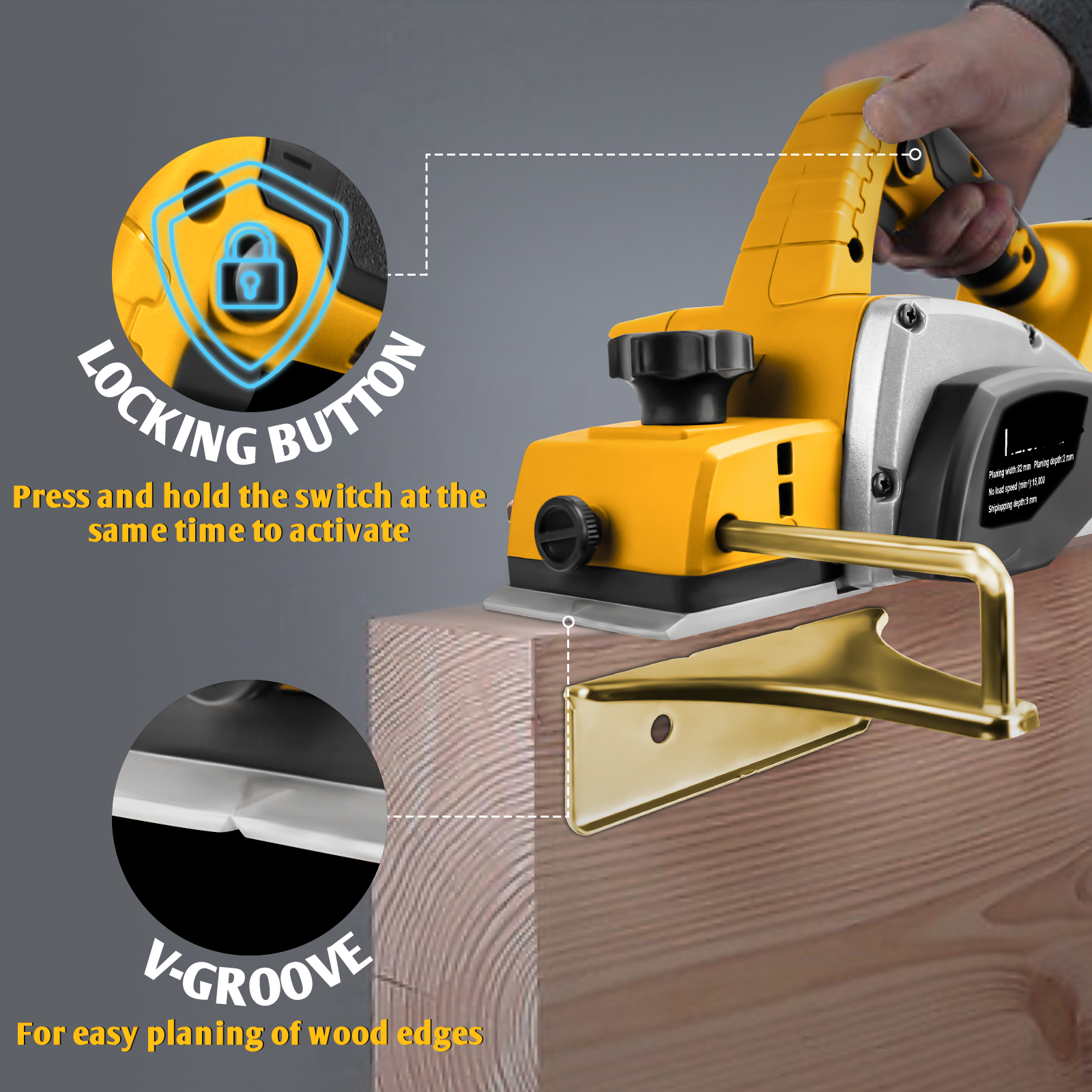 Electric Hand Planer for Dewal - Planer Handheld Electric recensione e prezzo