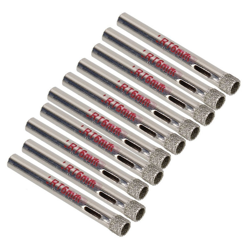10Pcs 6mm Diamond Coated Drill - Tile Cutter Electric recensione e prezzo