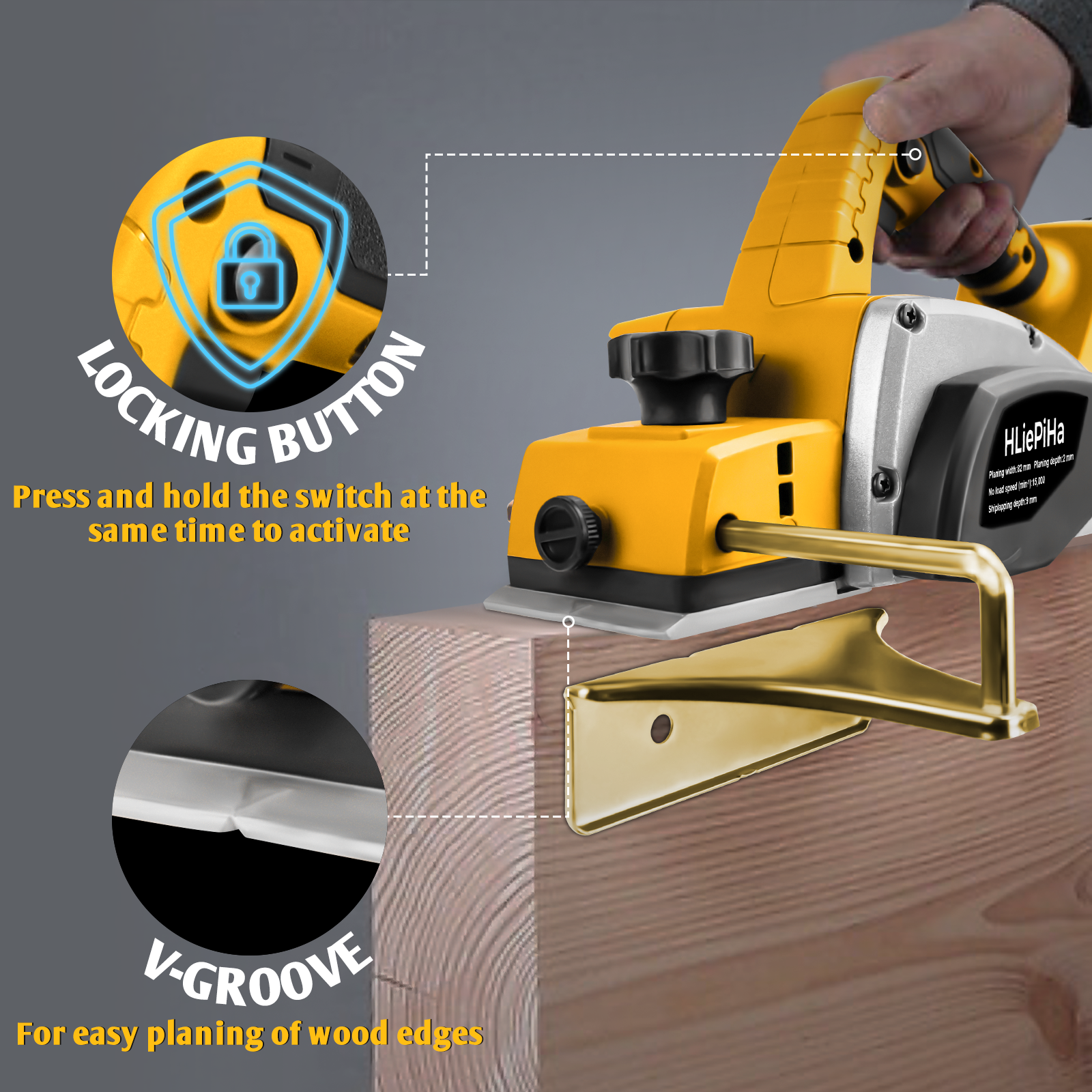 Brushless Electric Planer 82mm - Planer Handheld Electric recensione e prezzo
