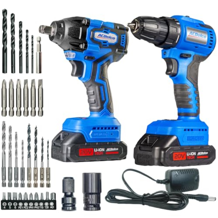 【Spot goods】20V Cordless Drill - Power Tools Combo Kits recensione e prezzo