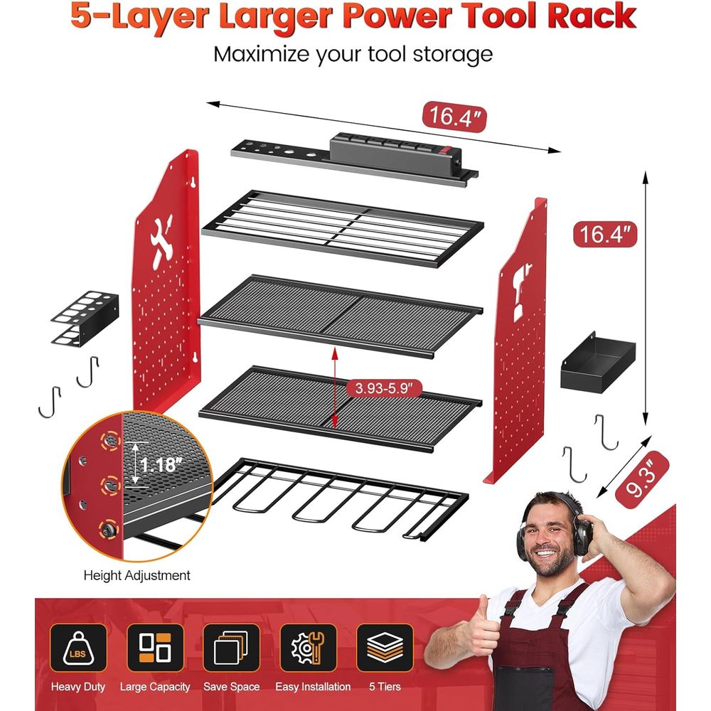 Power Tool Organizer Wall Moun - Power Tools Toolstation recensione e prezzo