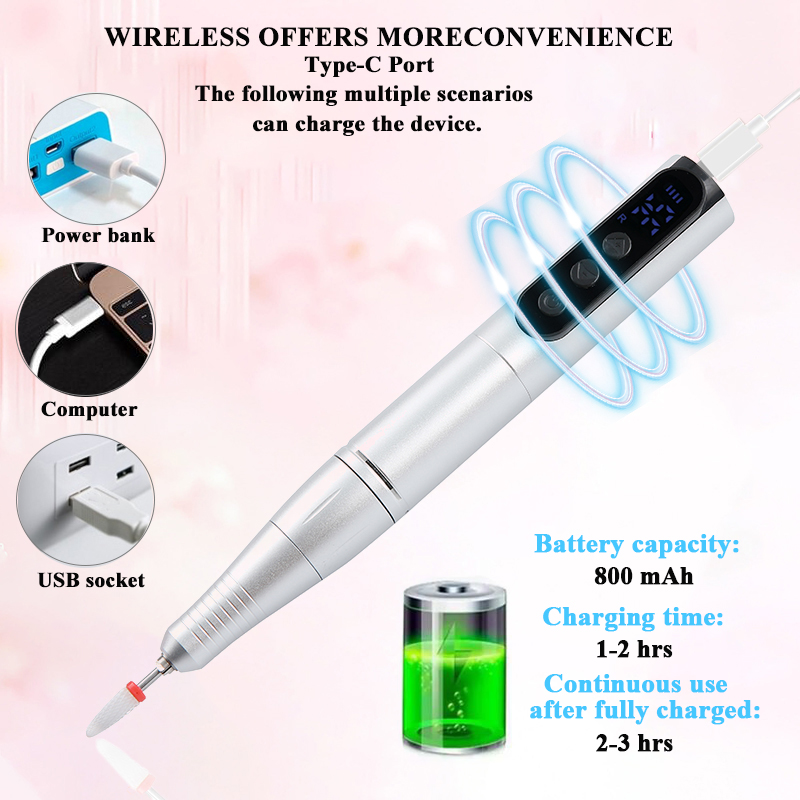 Wireless 35000RPM Nail Drill P - Combo Power Tools recensione e prezzo